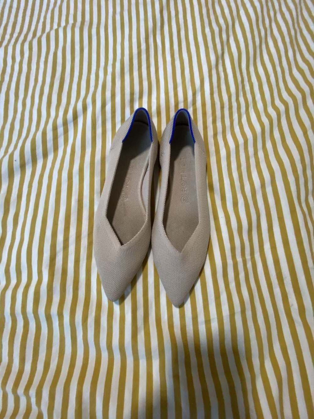 Rothy's The Point Flat Size 9 Beige